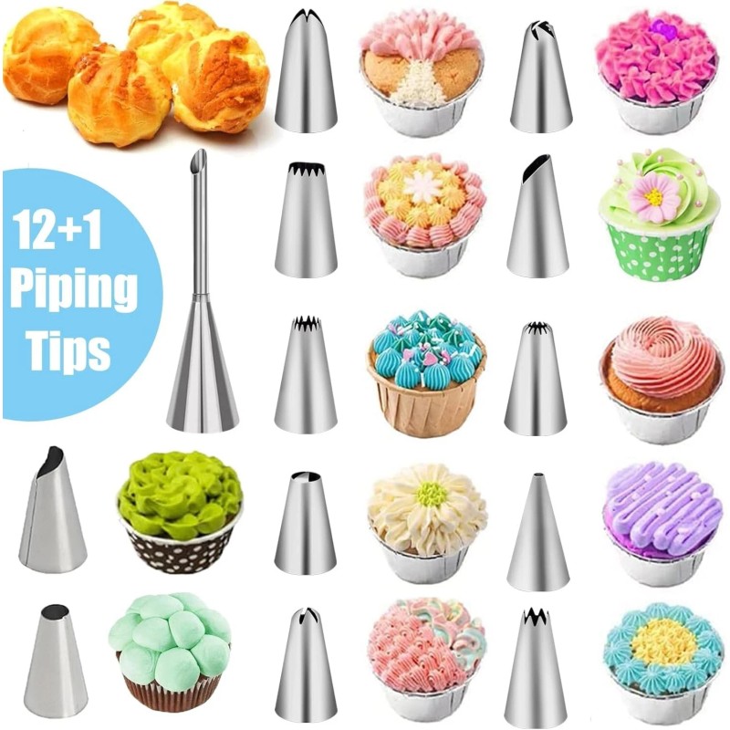 Piping Bags and Tips Sets Set De 20 Bolsas Y