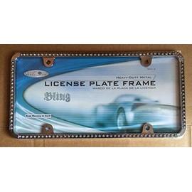 Chrome License Plate Frame with Bling