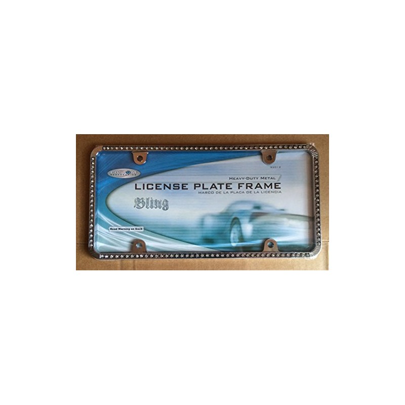 Chrome License Plate Frame with Bling