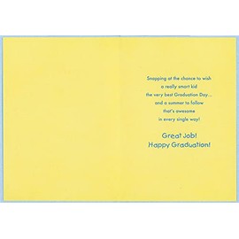 Designer Greetings Bird, Pelican, Alligator and Frog Kindergarten Graduation Congratulations Card