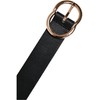 Urban Classics Unisex Belt, Black/Gold