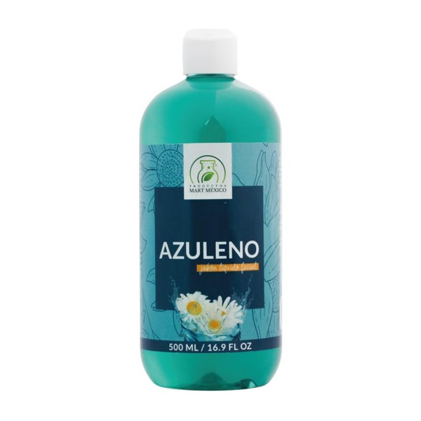 Jabón Facial Azuleno, Líquido Limpiador, 500 ml