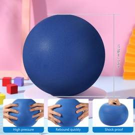 Silipull 2 Pcs 7 Inch Foam Balls Uncoated High Density Foam Ball, Soft and Bouncy Foam Silent Balls Classroom, Lightweight and Easy to Grasp Foam Sports Balls Indoor Outdoor(Green)