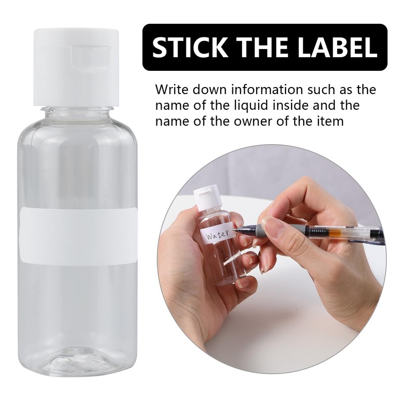 20 Stück 30 ml leere nachfüllbare Reiseflaschen aus transparentem Kunststoff