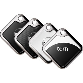 Air Tracker tag Item Finders Work for Apple Find My (iOS Only) APP Air GPS Tracker Tag for Dogs,Cats，Luggage, Keys, Backpack, Satchel Etc. (Black&White&Carbon&Blackwhite 4pack)