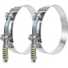 PALOZO 3.25 inch T-Bolt Hose Clamps, Stainless Steel Hose Clamp