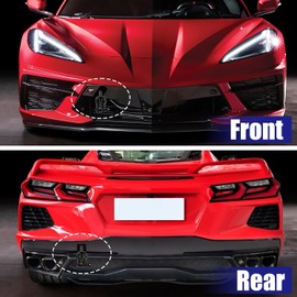 BILLFARO Tow Hook,Alloy Steel Front Rear Bumper Mid Engine Trailer Hitch Emergency Towing Hooks Pull Ring Assembly Replacement for Corvette C7 C8 GS Z06 ZR1 2014-2024