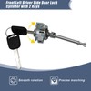 XQSMWF Front Left Driver Side Door Lock Cylinder with 2