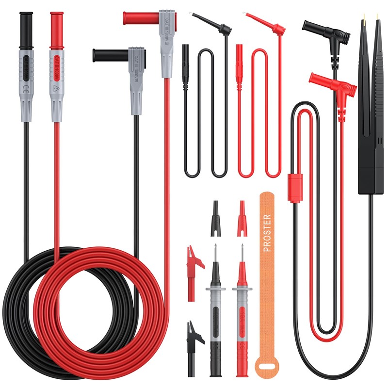 Proster Multimeter Leads Kit - 9 in 1 Test Leads