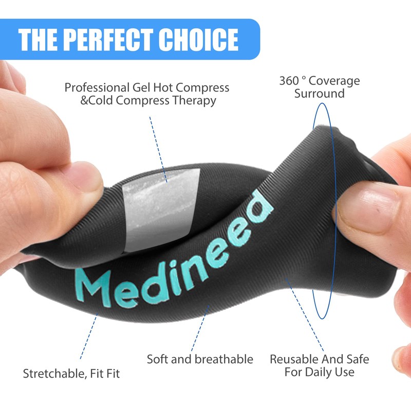 2PCS Finger Sleeves Gel Ice Pack, Lasting Cold Compress Freeze