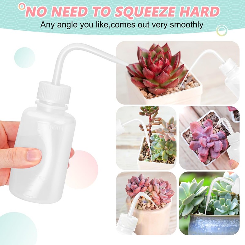 Valchoose Professional 2PCS 150ML Lash Water Bottle Squeezer, 5oz Tattoo