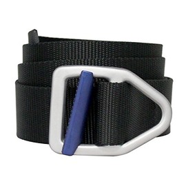 Bison Designs Two Tone Light Duty 38mm Belt, Black/Cobalt Blue, Medium/38