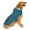HDE Reversible Dog Raincoat Hooded Slicker Poncho Rain Coat Jacket
