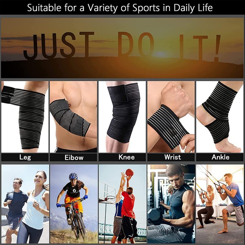 2 x 180 cm Sport Knee Sleeves for Protection of