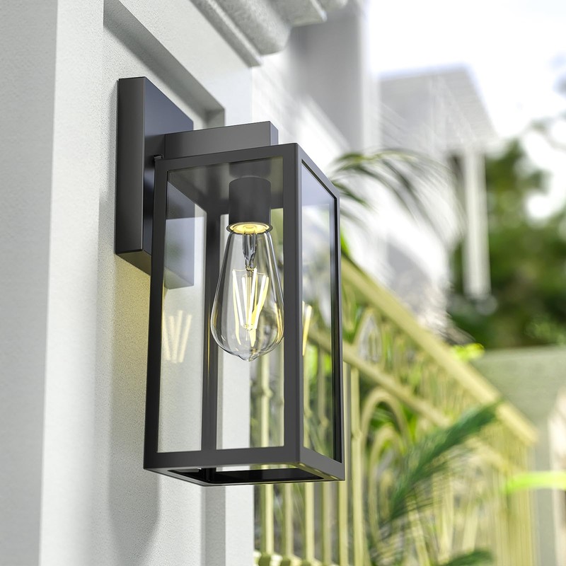 MAXvolador Outdoor Wall Sconce, Exterior Waterproof Wall Lantern Light Fixtures,