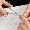 LIVINGO Professional Sharp Toenail Scissors - 4.25" Heavy Duty Small