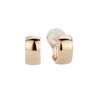 Traveller® Clip Earrings – 22kt Gold or Rhodium Plated Small Half Creoles, Gold Plated
