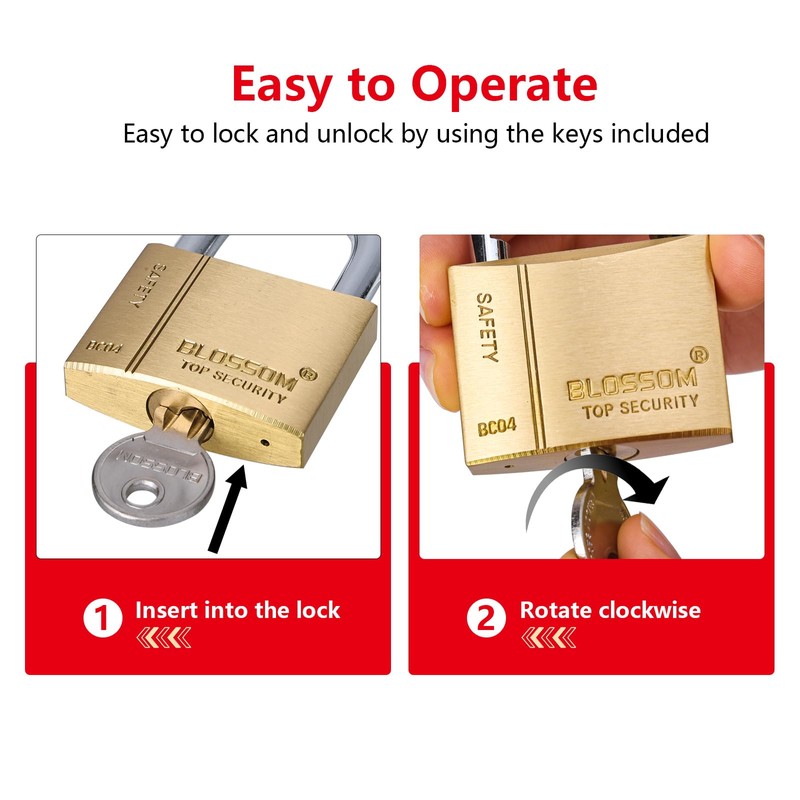 Brass Lock, keylock, Storage cabinetlock, Solid Brass Padlock, keylock, shed