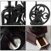 Coffee Grinder,Wooden Coffee Bean Grinder Manual Coffee Grinder Roller, Antique