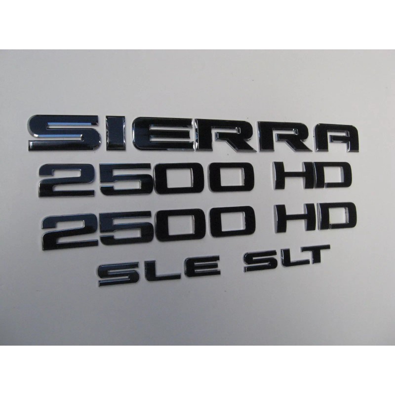 EmblemsPlus 2007-2018 GMC SIERRA 2500 HD Emblem Overlay Decal Letters