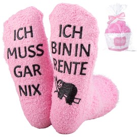 Belillpipi Pensioner Gifts Socks for Men Women Funny Socks Retirement Gift Women Funny Gift Christmas Day Birthday Gift for Grandma Grandpa, pink