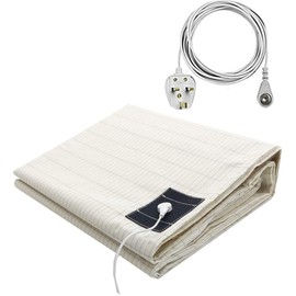 Earthing Sheet Queen Grounding Sheet with 15ft UK Grounding Connection Cord (60x80in)