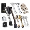 Front Door Stopper & Security Latch Locking Device Key A5 Foot-Operated Door Stopper