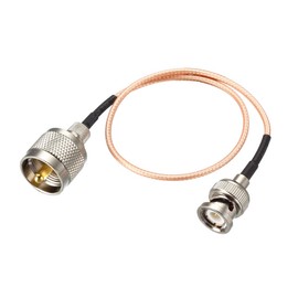 sourcing map UHF () Male to BNC Male Antenna Radio Cable RG316 Coax Cable 1 Feet for Coax Mobile to Base Antenna