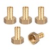 sourcing map Brass Hose Barb Fitting Connector, 12mm Barb G1/2