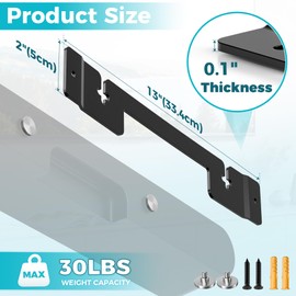 HEIWUKONG Ray Mount Compatible with Sonos Ray Wall Mount, Heavy Duty Rays TV Mount, Hidden Floating Design Soundbar Wall Bracket for Under/Above TV, Black