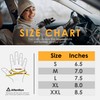 Genuine Sheepskin Leather Gloves for Women, Winter Warm Touchscreen Texting
