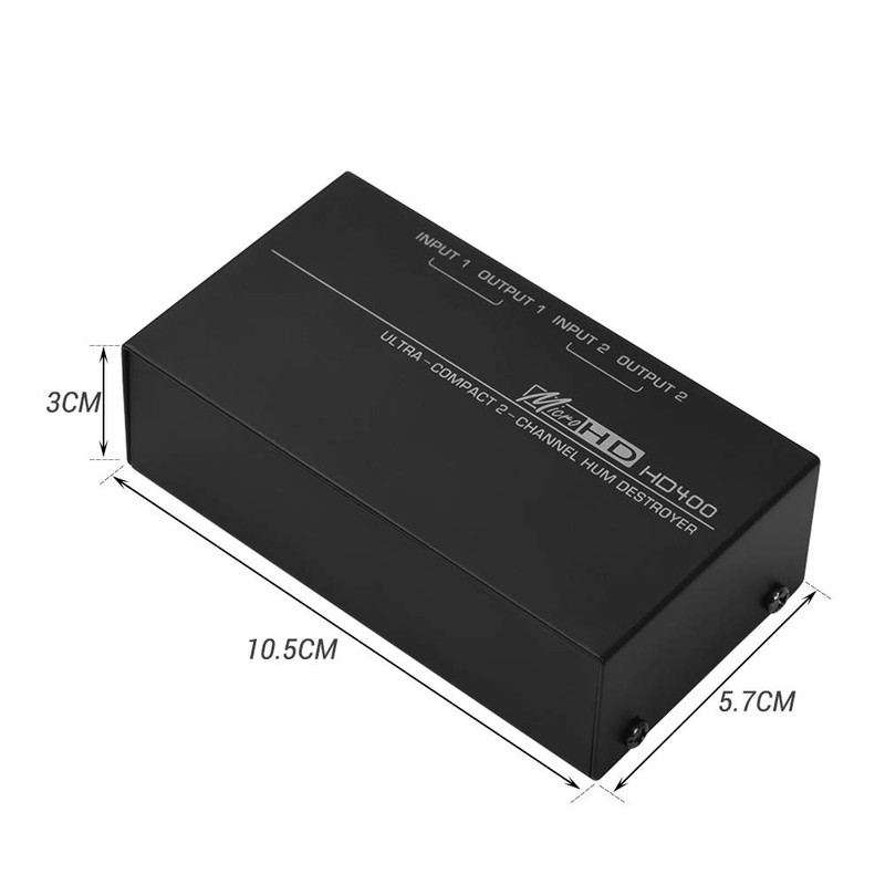 Compact Hum Destroyer, Ultra-Compact Hum Destroyer 2-Channel Hum Eliminator Noise