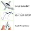 2 PCS Ceilings Hooks,Hang Plants Plasterboard Ceiling Hook,Hang Plants Wing