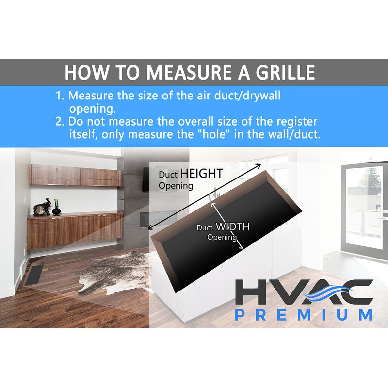 HVAC Premium 4" x 8" [Duct Opening] Toe Kick Vent