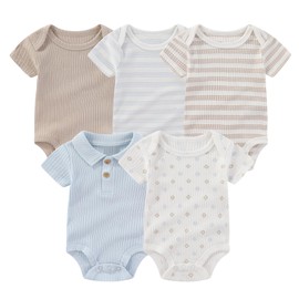 MAMIMAKA Newborn Baby Layette Gift Set 20-Piece Cotton Baby Boy Clothes Set Essentials and Accessories, 0-3 Months