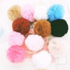 jtkdxqs Pom Pom Keychain Soft Artificial Rabbit Fur Plush Fluffy