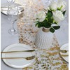 Gold Table Runner 15M, 28cm Width Hollow Metallic Glitter Sequin