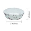 Enlynn Disposable Ruffled Round Shape Non-Stick Paper Baking Cup, Pack