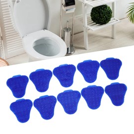 Miokycl 10pcs Urinal Screen Deodorizers Triangle Anti Splash Deodorizer Scented Urinal Screen Mat for Restroom (Blue)