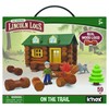 LINCOLN LOGS-On The Trail Building Set-59 Pieces-Real Wood Logs -