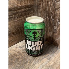 Vineyard Candle Co - Alien Area 51 Bud Light Soy Wax Candle Limited Edition - Scent: Strawberry Daiquiri