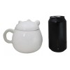 Ebros Gift Whimsical White Chubby Feline Kitty Cat Cup Mug