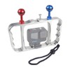 CS PRIORITY Aluminum Handheld Stabilizer Bracket Dual Handle Grip FlashLight