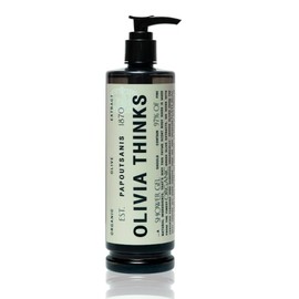 Olivia Thinks Shower Gel Refillable 380 ml for Magnetic Holder - Vegan Shower Gel Dispenser System with Organic Olive Oil, Aloe Vera & Vitamin E