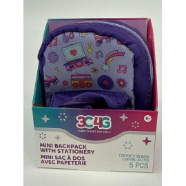 Make It Real 3 Pack 3C4G Three Cheers For Girls 5 Piece Mini Backpack Keychain w/ Stationary