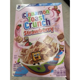 General Mills NEW Cinnamon Toast Crunch Strawberry Flavor Cereal 12 Oz