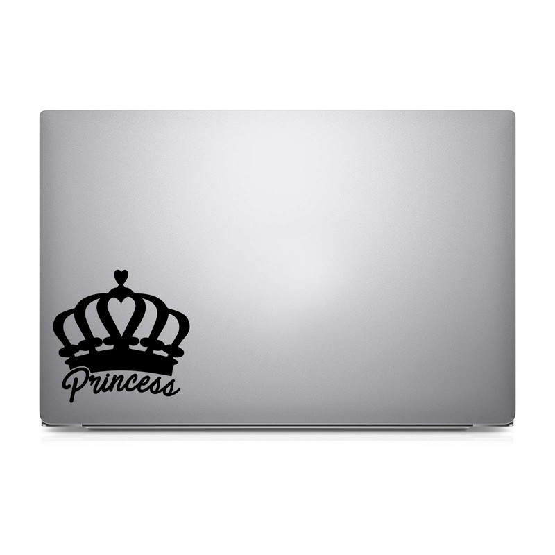 Bargain Max Decals Princess Crown Silhouette Decal Notebook Car Laptop