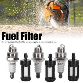 Air Fuel Filter Spark Plug Kit for STIHL MS180 MS170 018 017 MS 180 170 Chain Saw, Chainsaw Replacement Parts, Air Filter + Fuel Filter + Sparking Plug, Easy to Install and Replace