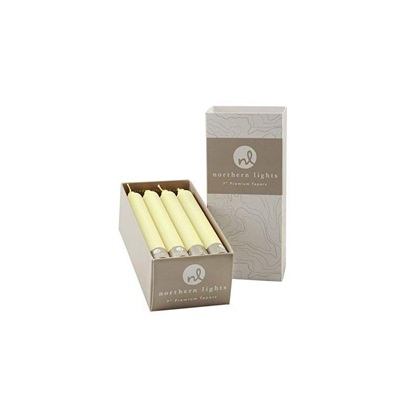 Northern Lights Candles - 7" 12pk Tapers - Ivory -