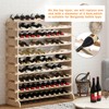 DlandHome 100 Bottle Stackable Wine Rack, 10 Tier Freestanding Modular